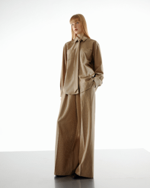 The SRT X16 (TPN299) Striped Wide-leg Pants