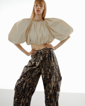 The SRT X16 (TBL288) Voluminous Croped Blouse