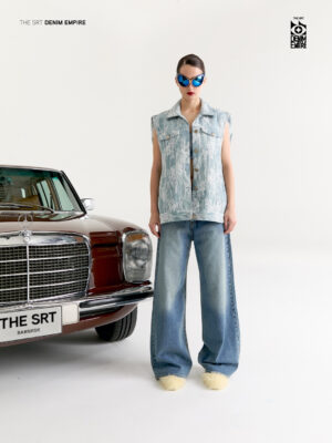 The SRT (TVS330) C1 Lace Denim Oversized Vest